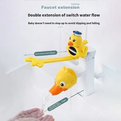 water faucet & handle extender set for toddlers & young kids, plastic material