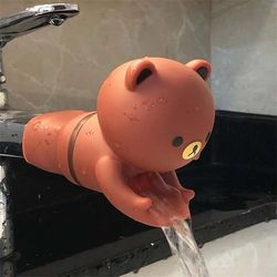 animal faucet extender kids children help washing hands sink kids bath toys
