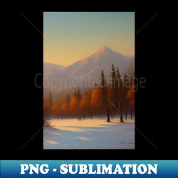 Oil Landscape claude Monet - Winter Nature - Premium PNG Sublimation File - Unleash Your Inner Rebellion