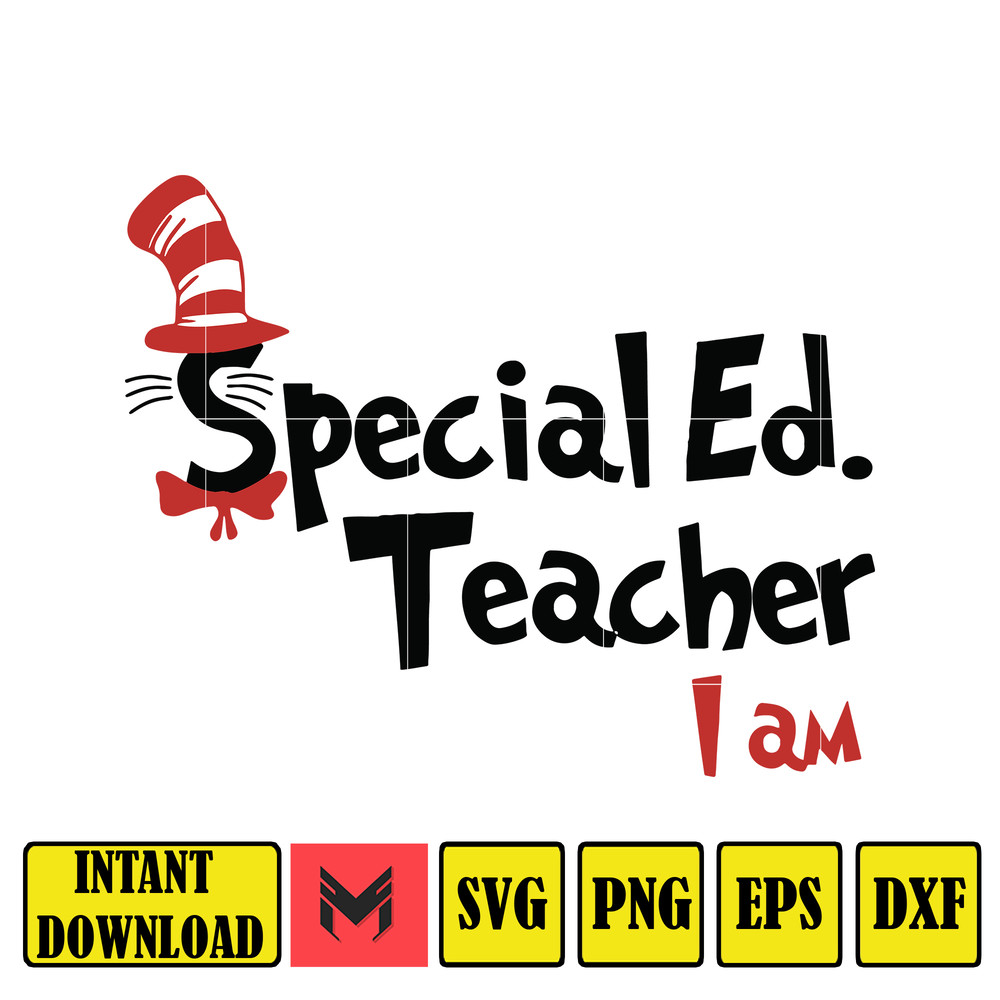 Dr Seuss Svg, Cat In The Hat SVG, Dr Seuss Hat SVG, Green Eggs And Ham Svg, Dr Seuss for Teachers Svg, Cricut, Thing Svg (875).jpg