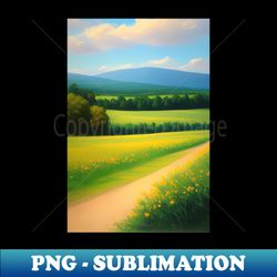 Oil Landscape claude Monet - Summer Nature - Instant PNG Sublimation Download - Capture Imagination with Every Detail