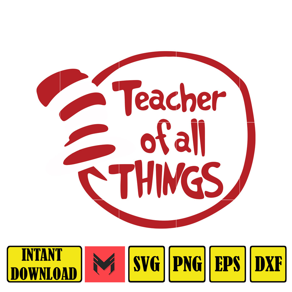 Dr Seuss Svg, Cat In The Hat SVG, Dr Seuss Hat SVG, Green Eggs And Ham Svg, Dr Seuss for Teachers Svg, Cricut, Thing Svg (887).jpg