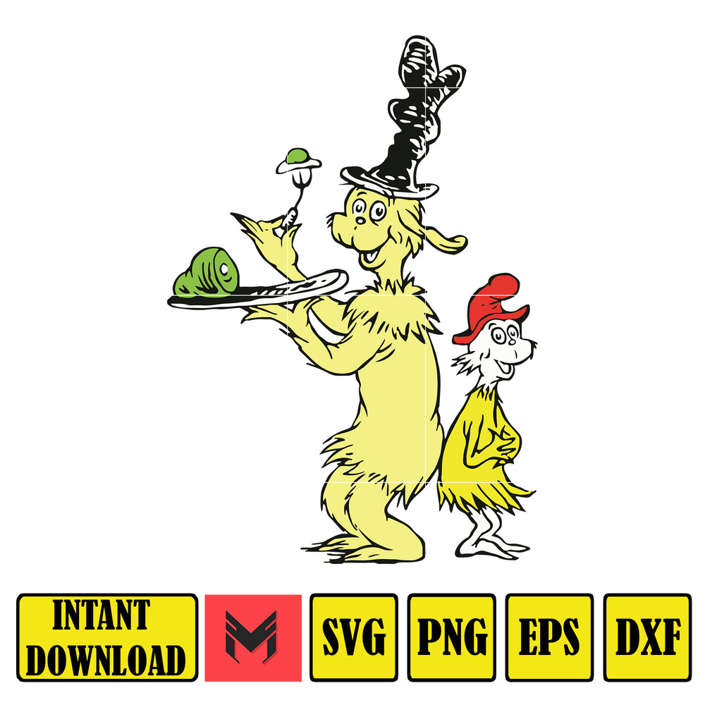 Dr Seuss Svg, Cat In The Hat SVG, Dr Seuss Hat SVG, Green Eggs And Ham Svg, Dr Seuss for Teachers Svg, Cricut, Thing Svg (891).jpg