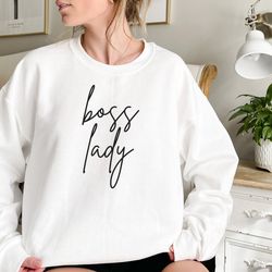 boss lady sweatshirt , gift for small business owner, entrepreneur sweatshirt , gift for boss, ceo gift, minimalist swea