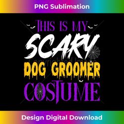 My Scary Dog Groomer Costume Family Halloween Proud Job - Sublimation-Optimized PNG File - Elevate Your Style with Intricate Details