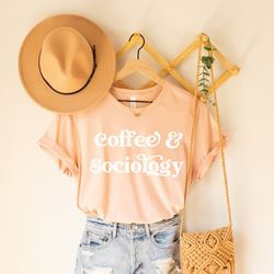 coffee & sociology tshirt , sociologist shirt , sociology student graduate gift, future sociologist gift, gift for socio