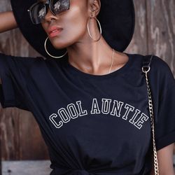 cool auntie shirt , auntie gifts from niece nephew, aunt baby announcement reveal, new aunt shirt , promoted to auntie s