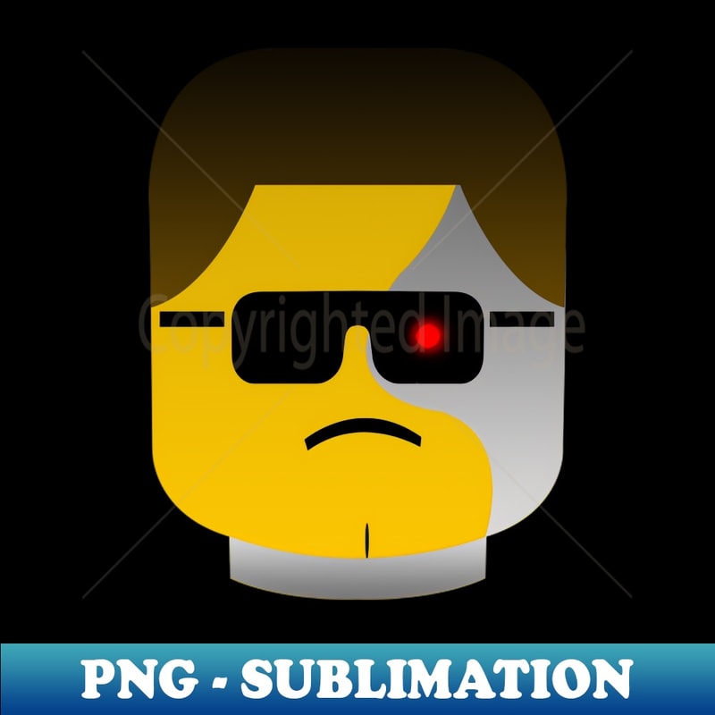 Terminator Sublimination Lego head Terminator - High-Resolution PNG Sublimation File | Inspire ...
