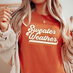 fall comfort colors shirt , retro comfort colors shirt , vintage style fall shirt , sweater weather tshirt , plus size f