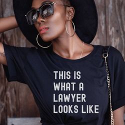 female lawyer, future lawyer shirt , attorney shirt , bar exam gift, women of color in law, black woman lawyer, black la