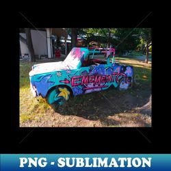 Hippie Colorful Indie Art Car Photography - Professional Sublimation Digital Download - Instantly Transform Your Sublimation Projects