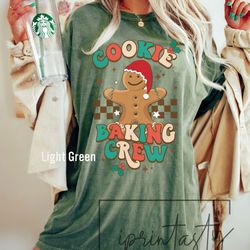 cookie baking crew shirt, cookie baking t-shirt, holiday baking shirt, family christmas shirts, iprintasty christmas com