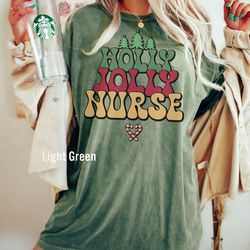 holly jolly nurse t-shirt, ugly christmas t-shirt, iprintasty christmas,funny christmas gift for a nurse, christmas t-sh
