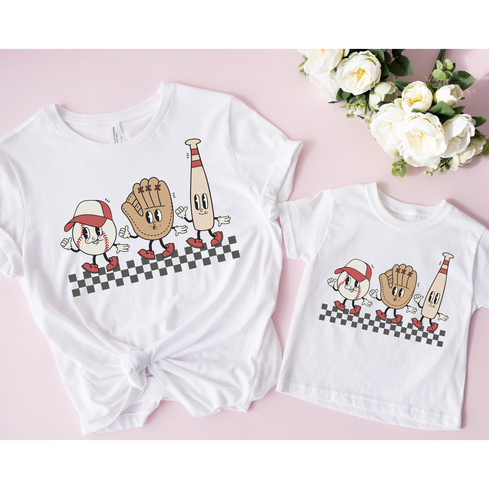 Baseball Vibes Variation Checkered Shirt, Baseball Kids Shirt, Ballpark Shirt, Baseball Shirt, Baseball Vibes, Baseball Shirt, Unisex Shirt.jpg