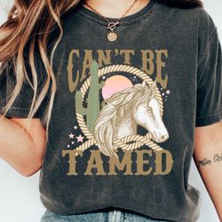 cant be tamed toddler shirt, retro youth shirt, western baby tee, cowgirl gift, horse shirt, country girl shirt, cowgirl