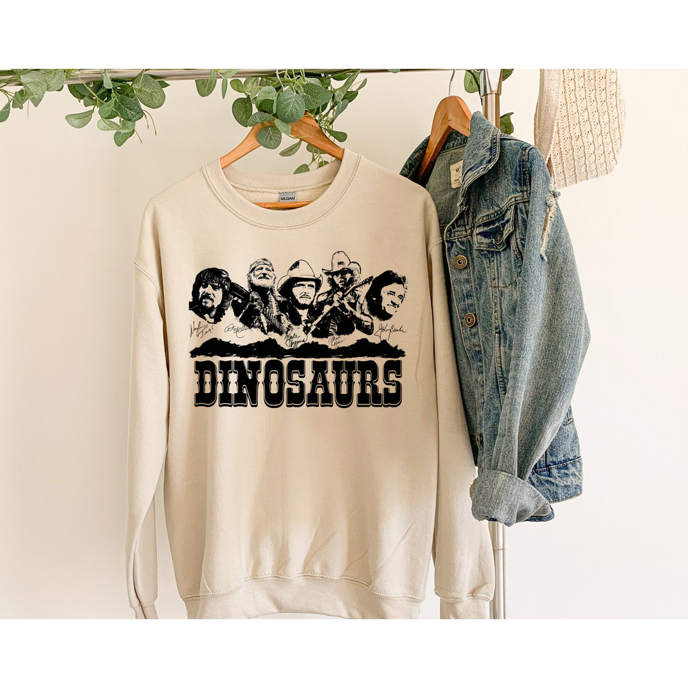 Country Legend Sweatshirt, Dinosaurs Sweatshirt, Waylon Jennings, Willie Nelson, Merle Haggard, Hank Williams,Johnny Cash,George Jones Sweat.jpg