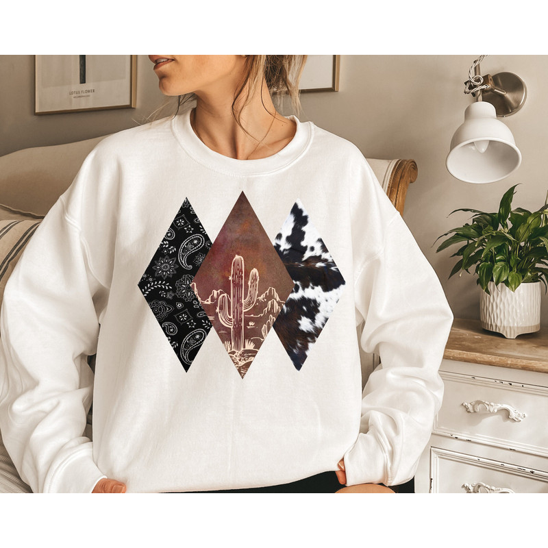 Country Sweatshirt, Western Crewneck, Cowgirl Sweatshirt, Cowboy Crewneck, Desert Boho Sweatshirt, Arizona Sweatshirt, Country Girl Sweat.jpg