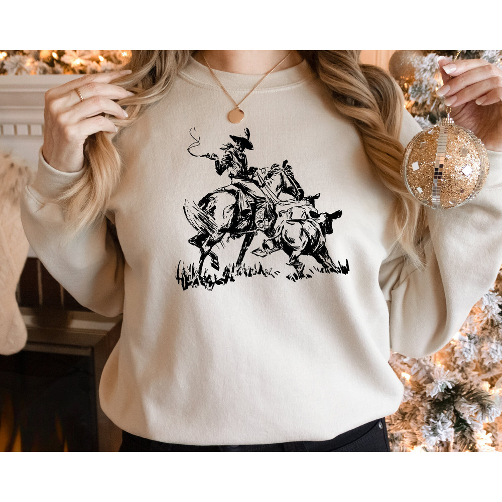 Cowboy Sweatshirt, Cowboy Roping Western Sweatshirt, Desert Sweatshirt, Cactus Sweatshirt, Cowboys Sweatshirt, Cowboy Sweatshirt, Saddle Up.jpg
