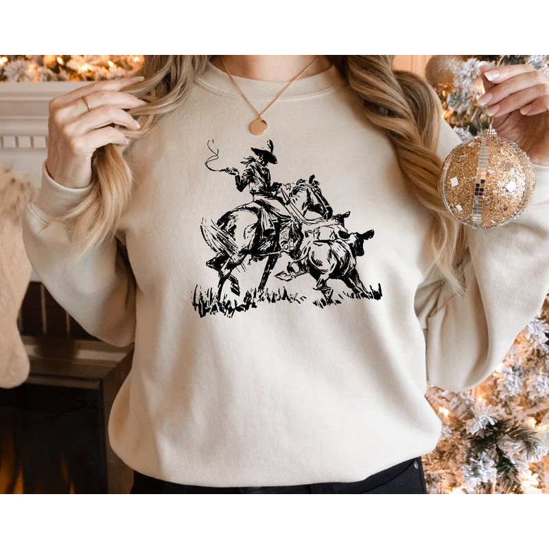 Cowboy Sweatshirt, Cowboy Roping Western Sweatshirt, Desert Sweatshirt, Cactus Sweatshirt, Cowboys Sweatshirt, Cowboy Sweatshirt, Saddle Up.jpg