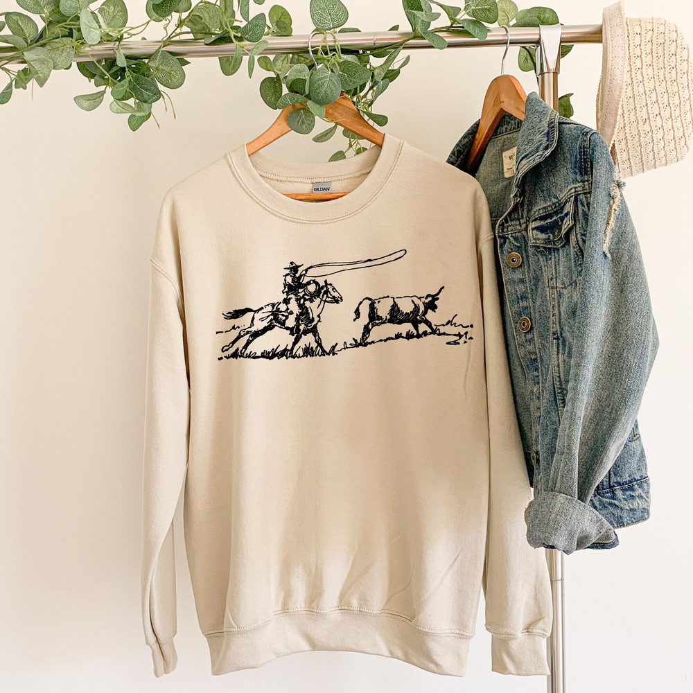 Cowboy Sweatshirt, Cowboy Roping Western Sweatshirt, Desert Sweatshirt, Cactus Sweatshirt, Cowboy Sweatshirt, Cowboys Sweatshirt, Saddle Up.jpg