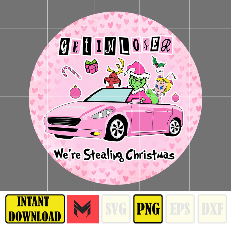 Pink Christmas Png Ornament, Cartoon Christmas Ornament Design Png, 3D Pink Cartoon Christmas 2023 Ornament Png (17).jpg