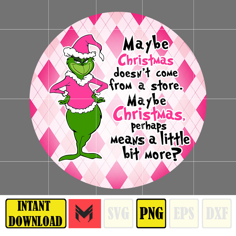 Pink Christmas Png Ornament, Cartoon Christmas Ornament Design Png, 3D Pink Cartoon Christmas 2023 Ornament Png (18).jpg