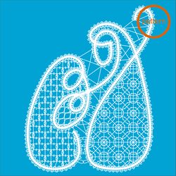 bobbin lace christmas pattern lace decoration ornament
