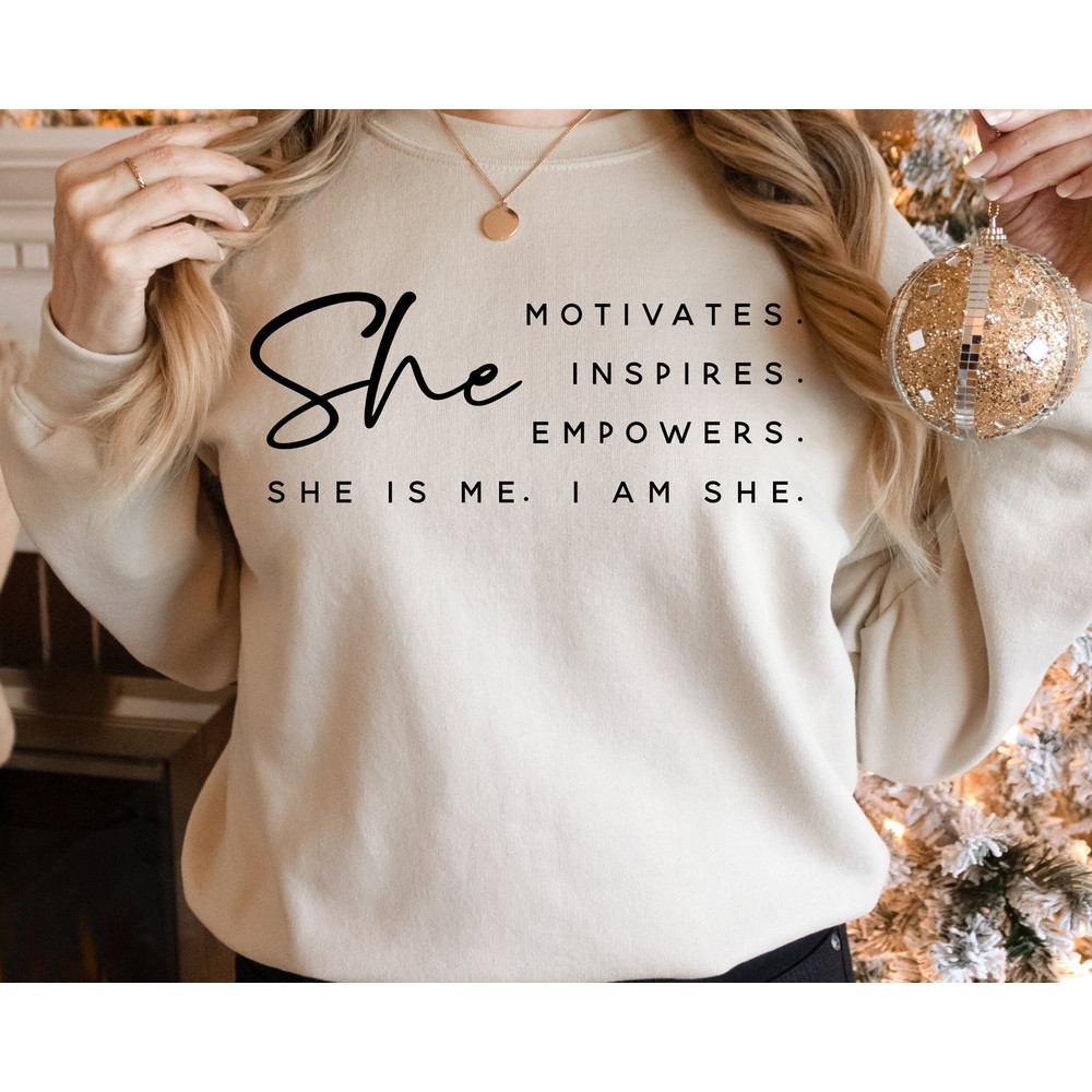I Am She Sweatshirt, Women Power Sweat, Girl Power Sweatshirt, Inspirational Sweatshirt, Feminist Sweat, Equal Rights, Empowered Women Sweat.jpg