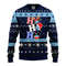 NCAA North Carolina Tar Heels Hohoho Mickey Ugly Hoodie 3D Zip Hoodie 3D Ugly Christmas Sweater 3D Fleece Hoodie