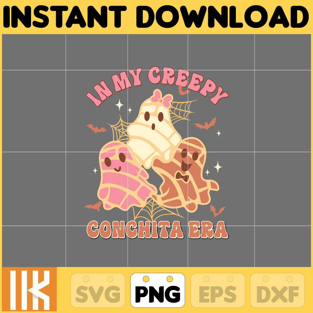 Mexican Ghost Png, Creepy Conchita Era Png, Conchas and Cucuys Png, Conchas Ghost, Funny Halloween Png, Dia de Muertos, Pan Dulce (1).jpg