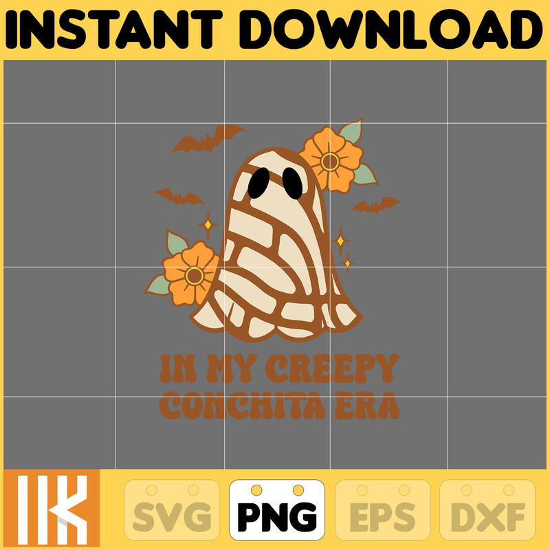 Mexican Ghost Png, Creepy Conchita Era Png, Conchas and Cucuys Png, Conchas Ghost, Funny Halloween Png, Dia de Muertos, Pan Dulce (2).jpg