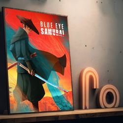 Blue Eye Samurai Anime Movie Poster, Anime Tv Series Poster