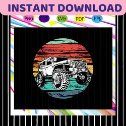 jeep off road svg, retro 70s off road svg, jeep lover,jeep svg, jeep shirt, for silhouette, files for cricut, svg, dxf,