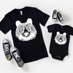 bear matching shirt, papa bear shirt, mini bear shirt, father's day shirt, dad and son shirt, dad and daughter shirt