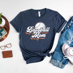 leopard baseball mom for proud mama, baseball game day shirt, baseball mom shirt, t-mom tee, sports mom shirt, baseball