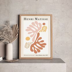 henri matisse leaf application exhibition poster, vintage art, framed canvas.jpg