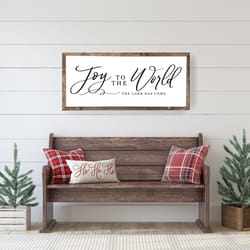 joy to the world farmhouse christmas sign, white, christmas decor, christian christmas art, wall art.jpg