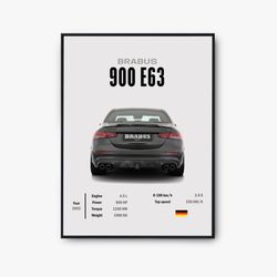 mercedes amg poster, brabus poster, e63 amg, supercar wall art, car poster for boy bedroom, luxury car wall art, wall ar