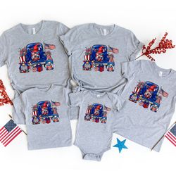 truck and gnomes shirt, 4th of july shirt, independence day shirt, memorial shirt, patriotic usa gift, gift for 4th of j