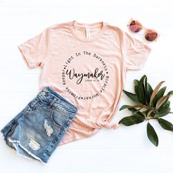 waymaker shirt, christian tees, christian t-shirts, faith shirt, religious shirt, jesus shirt, grace, bible verse