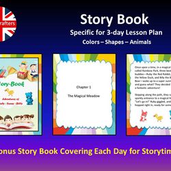 Story Book - 3 Day Lesson Plan. Colors - Shapes - Animals