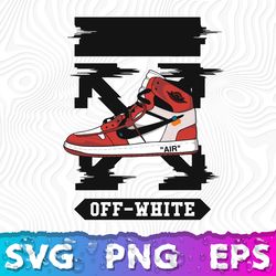 Off-White x Air Jordan 1 SVG, PNG, EPS Download