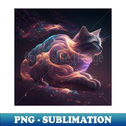 Galaxy cat - PNG Transparent Sublimation File - Stunning Sublimation Graphics