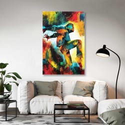 break dance wall art, street dancer canvas art, colorful wall decor, roll up canvas, stretched canvas art, framed wall a