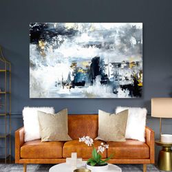 abstract marble pattern with gold detail roll up canvas, stretched canvas art, framed wall art painting-1