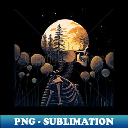 Haunted Woods - Retro PNG Sublimation Digital Download - Defying the Norms