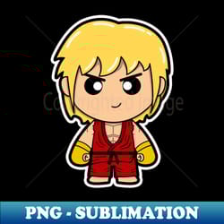 ken from street fighter - png transparent digital download file for sublimation - bold & eye-catching