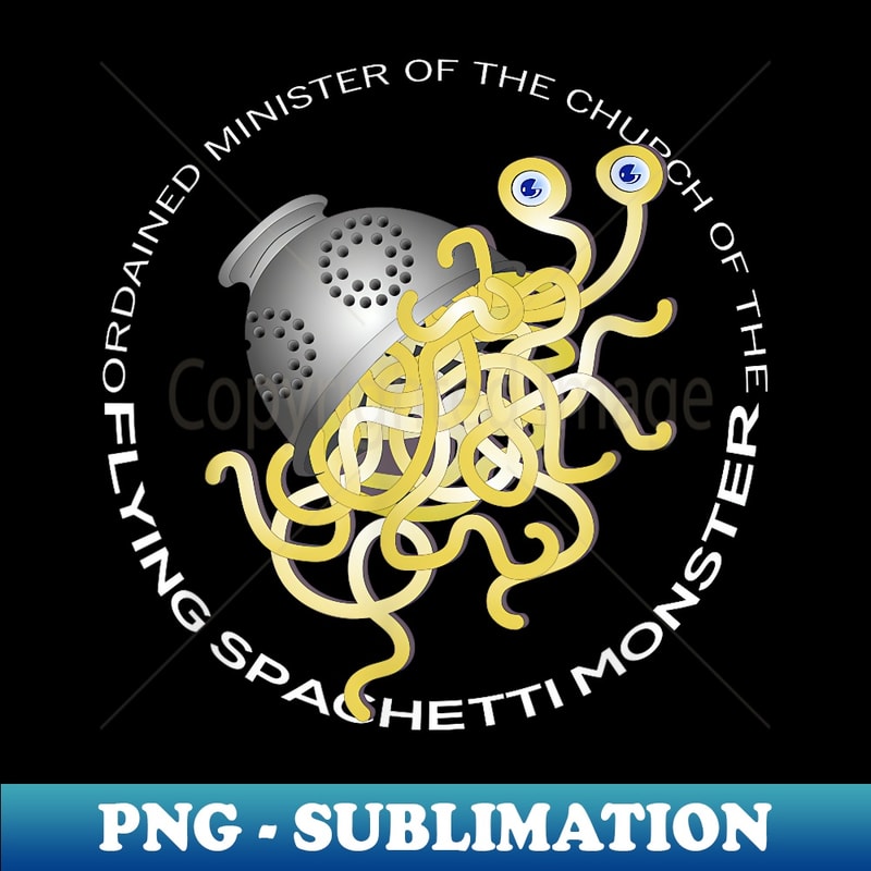 Flying Spaghetti Monster FSM, Pastafarian - Digital Sublima | Inspire ...