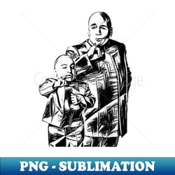 dr evil and mini me - sublimation-ready png file - unleash your inner rebellion