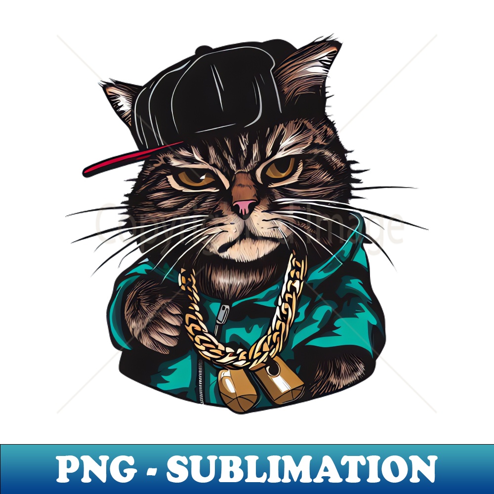 Kitty The Cat Rap Artist - PNG Transparent Sublimation Desi | Inspire ...